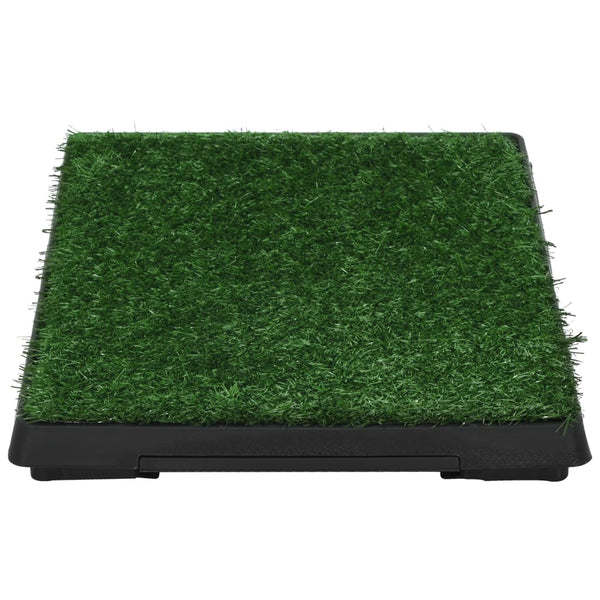Pet Toilet With Tray & Faux Turf Green 63X50x7 Cm Wc Puppy Training Pads