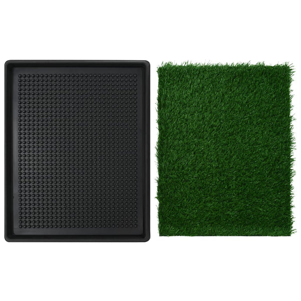 Pet Toilet With Tray & Faux Turf Green 64X51x3 Cm Wc