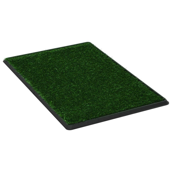 Pet Toilet With Tray & Faux Turf Green 76X51x3 Cm Wc Puppy Training Pads