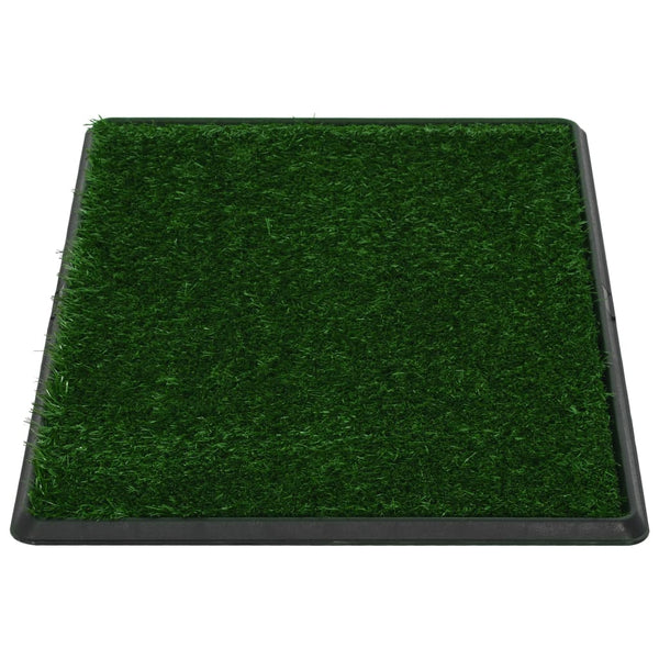 Pet Toilet With Tray & Faux Turf Green 76X51x3 Cm Wc Puppy Training Pads
