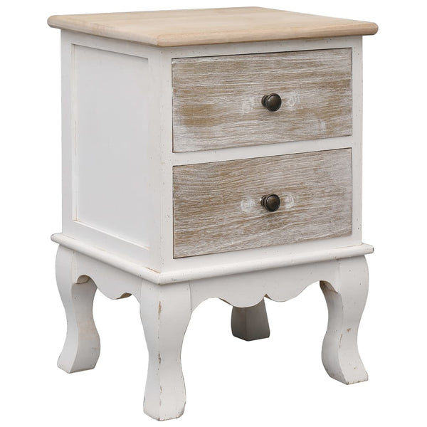 Bedside Cabinets 2 Pcs 35X30x50 Cm Paulownia Wood Bedside Tables