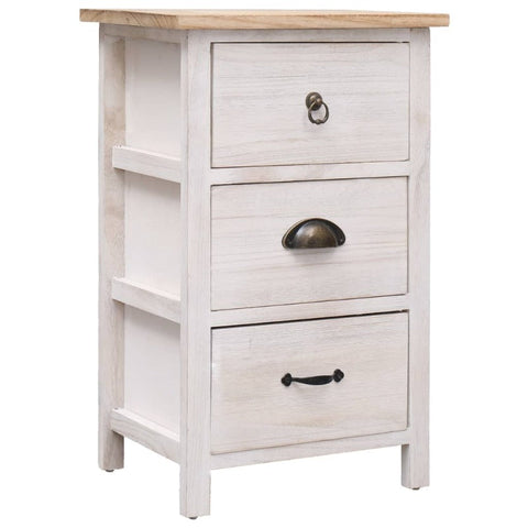 Side Cabinet 35X25x57 Cm Paulownia Wood Sideboards & Buffets