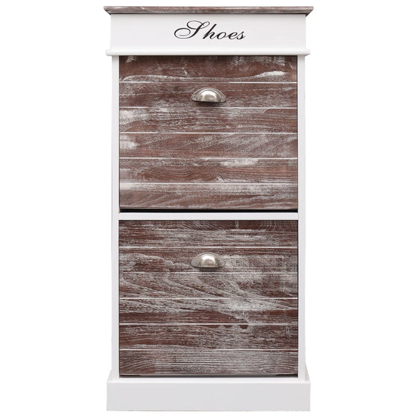 Shoe Cabinet Brown 50X28x98 Cm Paulownia Wood Shoe Cabinets