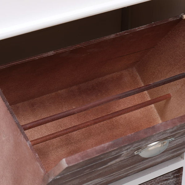 Shoe Cabinet Brown 50X28x98 Cm Paulownia Wood Shoe Cabinets