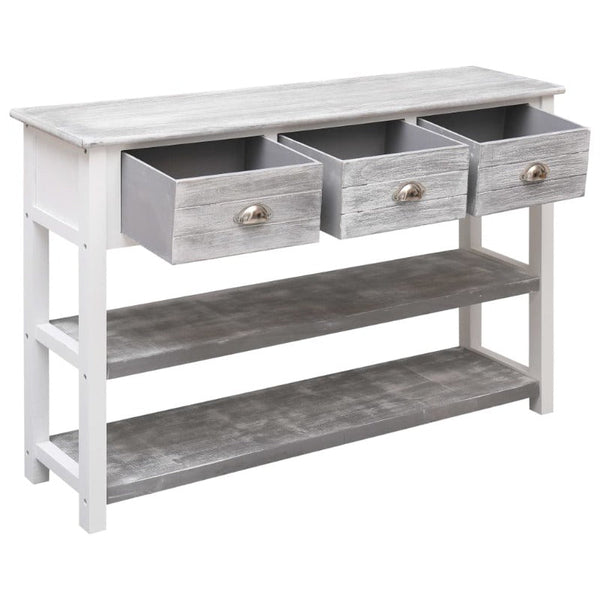 Sideboard Antique Grey 115X30x76 Cm Wood Sideboards & Buffets