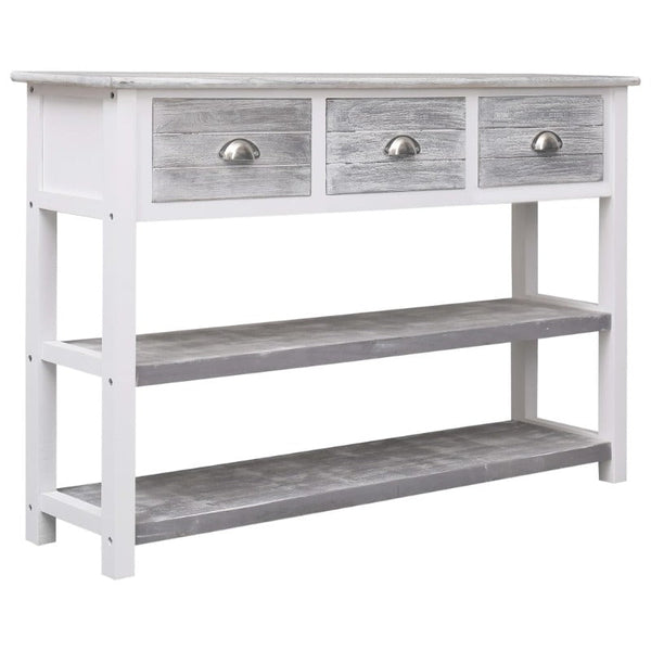 Sideboard Antique Grey 115X30x76 Cm Wood Sideboards & Buffets