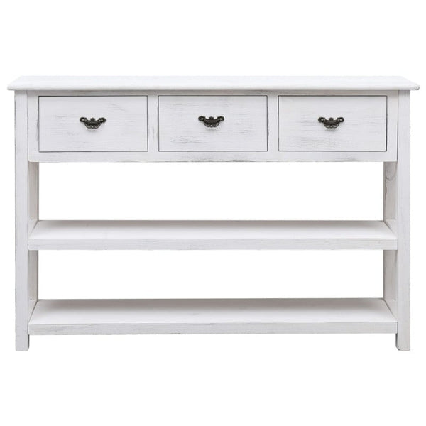 Vidaxl Sideboard Antique White 115X30x76 Cm Wood Sideboards & Buffets