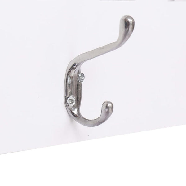 Hooks & Hangers Wall Mounted Coat Rack Welcome White 74X29.5 Cm