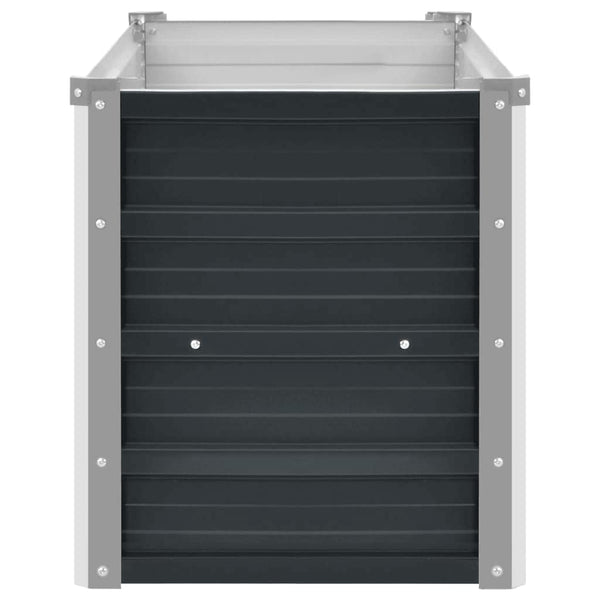 Vidaxl Garden Raised Bed Anthracite 160X40x45 Cm Galvanised Steel Raised Garden Beds