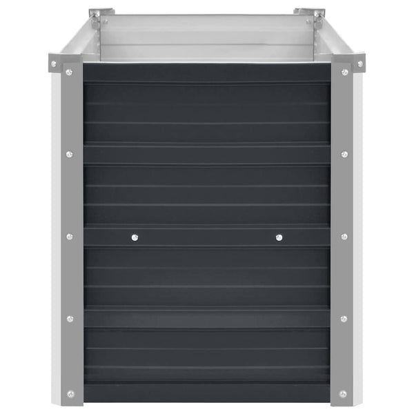 Vidaxl Garden Raised Bed Anthracite 100X40x45 Cm Galvanised Steel Raised Garden Beds