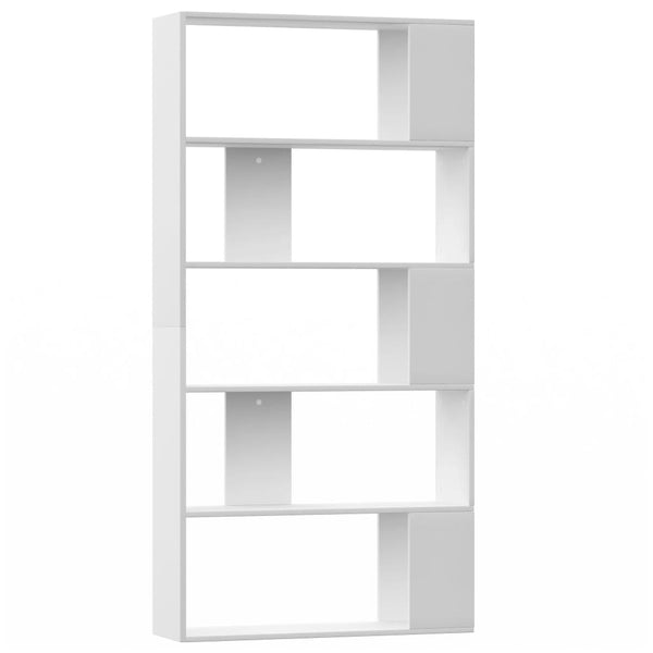 Book Cabinet/Room Divider White 80X24x159 Cm Engineered Wood Bookshelves