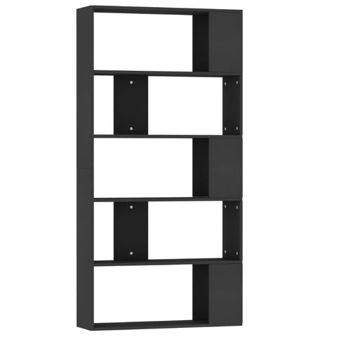 Book Cabinet/Room Divider Black 80X24x159 Cm Engineered Wood