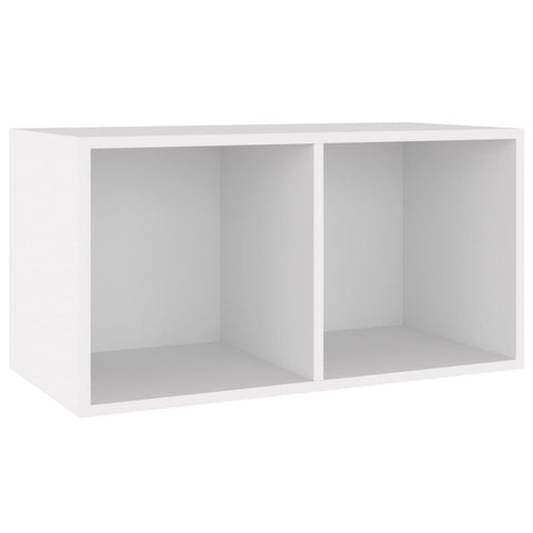 Storage Boxes Vinyl Storage Box White 71X34x36 Cm Engineered Wood