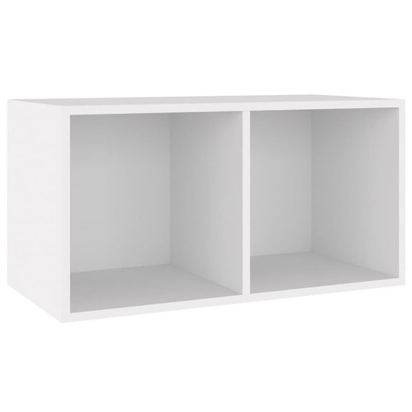 Vinyl Storage Box White 71X34x36 Cm Engineered Wood Storage Boxes