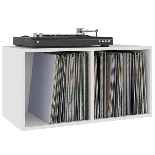 Vidaxl Vinyl Storage Box White 71X34x36 Cm Engineered Wood Placeholder