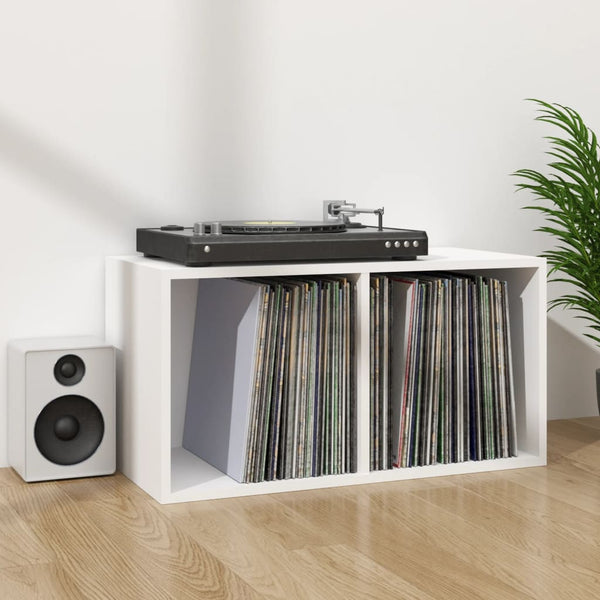 Vidaxl Vinyl Storage Box White 71X34x36 Cm Engineered Wood Storage Boxes