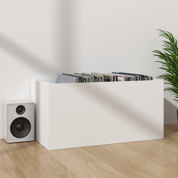 Vidaxl Vinyl Storage Box White 71X34x36 Cm Engineered Wood Placeholder