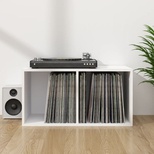 Vidaxl Vinyl Storage Box White 71X34x36 Cm Engineered Wood Placeholder