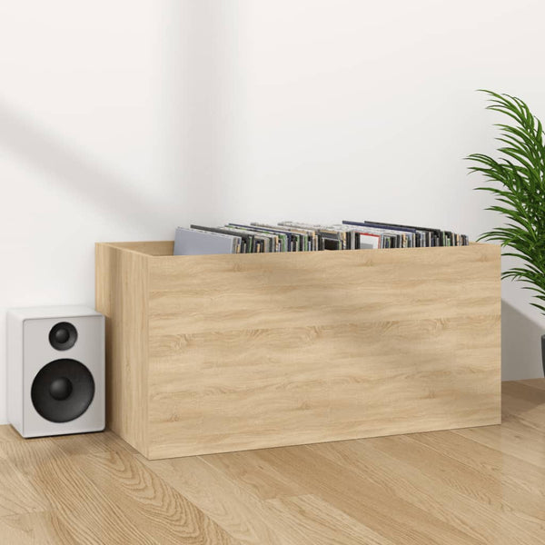 Vidaxl Vinyl Storage Box Sonoma Oak 71X34x36 Cm Engineered Wood Storage Boxes