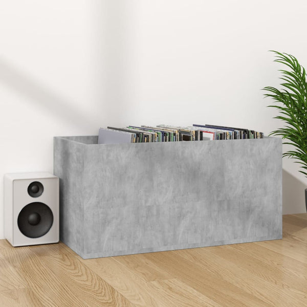 Vidaxl Vinyl Storage Box Concrete Grey 71X34x36 Cm Engineered Wood Storage Boxes