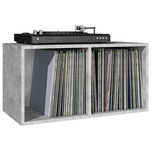 Vidaxl Vinyl Storage Box Concrete Grey 71X34x36 Cm Engineered Wood Storage Boxes