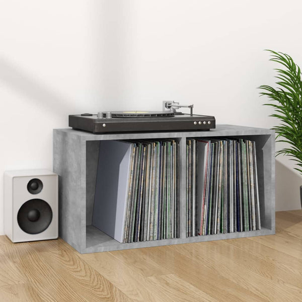 Vidaxl Vinyl Storage Box Concrete Grey 71X34x36 Cm Engineered Wood Storage Boxes