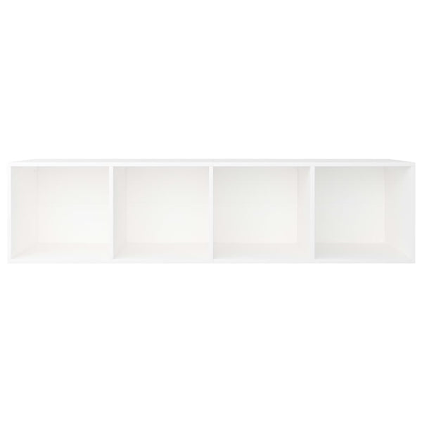 Vidaxl Book Cabinet/Tv White 36X30x143 Cm Engineered Wood Bookshelves