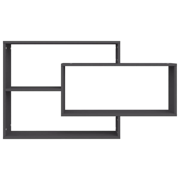 Grey 104X20x58.5 Cm Engineered Wood Wall Shelves