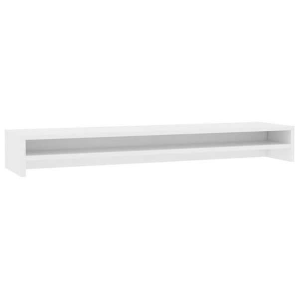 Vidaxl Monitor Stand White 100X24x13 Cm Engineered Wood Monitor Mounts & Stands