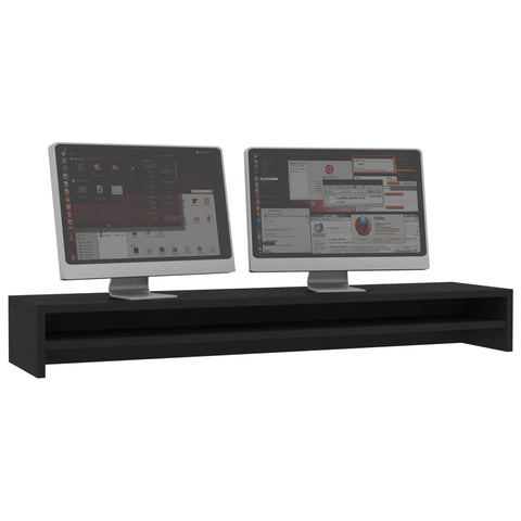 Monitor Stand Black 100X24x13 Cm Engineered Wood