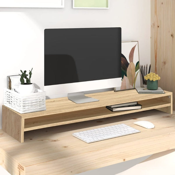 Monitor Mounts & Stands Monitor Stand Sonoma Oak 100X24x13 Cm Engineered Wood