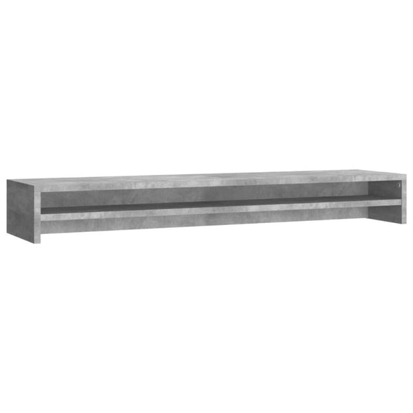 Monitor Mounts & Stands Monitor Stand Concrete Grey 100X24x13 Cm Engineered Wood