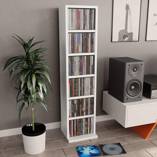Vidaxl Cd Cabinet White 21X20x88 Cm Engineered Wood Cabinets & Cupboards