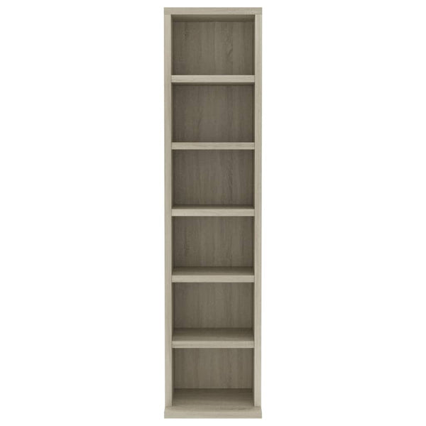 Cd Cabinet Sonoma Oak 21X20x88 Cm Engineered Wood Cd & Video Racks
