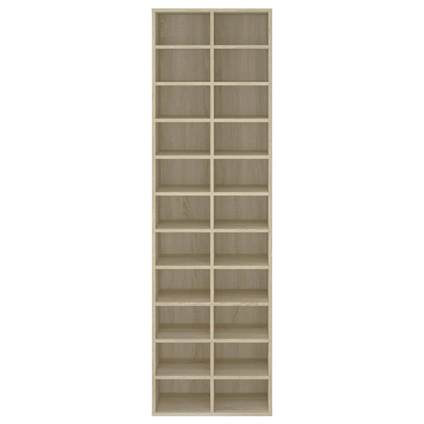 Vidaxl Shoe Cabinet Sonoma Oak 54X34x183 Cm Engineered Wood Shoe Cabinets