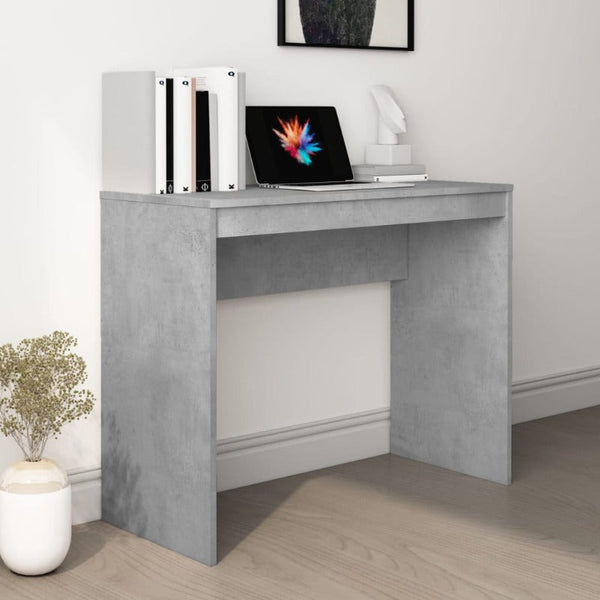 Desk Concrete Grey 90X40x72 Cm Engineered Wood Home Office Desks