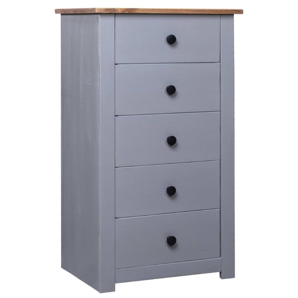 Sideboards & Buffets Sideboard Grey 46X40x89 Cm Pine Panama Range