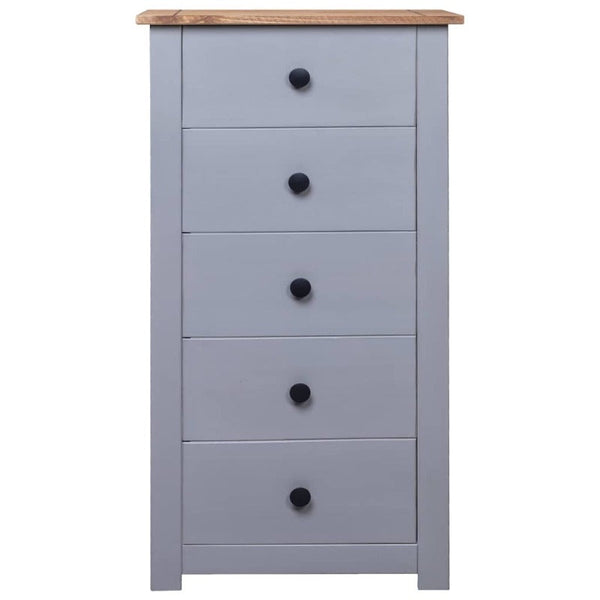 Sideboards & Buffets Sideboard Grey 46X40x89 Cm Pine Panama Range