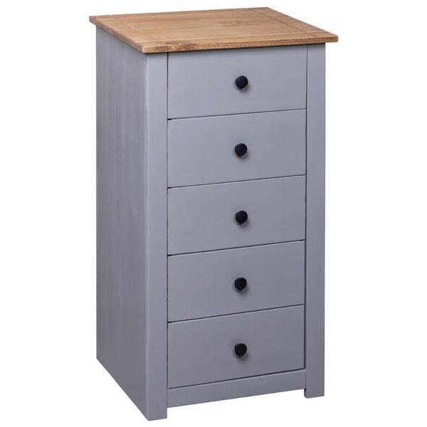 Sideboards & Buffets Sideboard Grey 46X40x89 Cm Pine Panama Range
