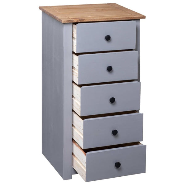 Sideboards & Buffets Sideboard Grey 46X40x89 Cm Pine Panama Range