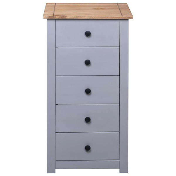 Sideboards & Buffets Sideboard Grey 46X40x89 Cm Pine Panama Range
