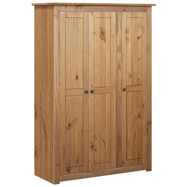 Vidaxl 3 Door Wardrobe 118X50x171.5 Cm Pine Panama Range Wardrobes