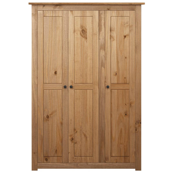 Vidaxl 3 Door Wardrobe 118X50x171.5 Cm Pine Panama Range Wardrobes