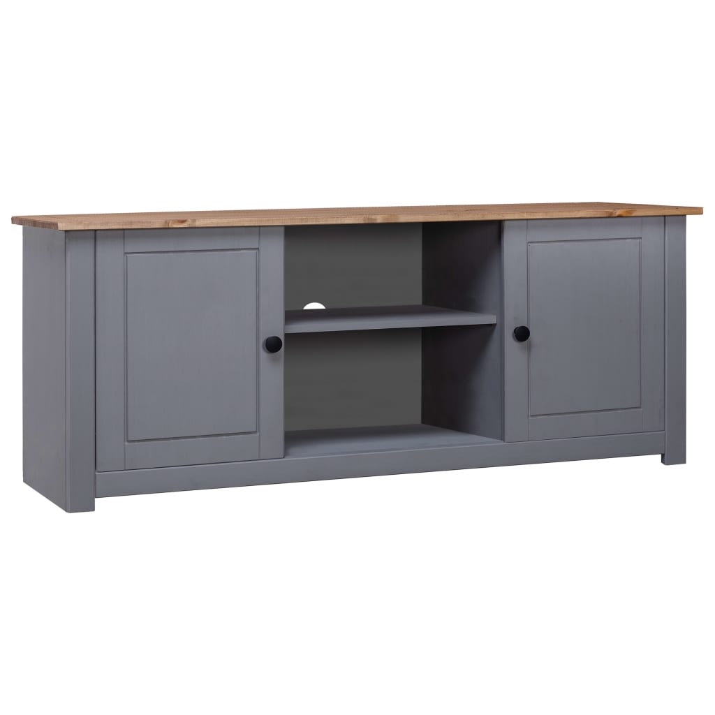 Tv Cabinet Grey 120X40x50 Cm Solid Pine Wood Panama Range Tv Stands & Entertainment Units