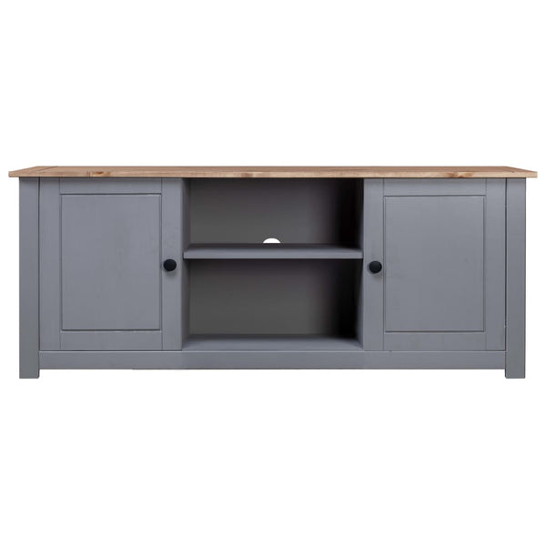 Tv Cabinet Grey 120X40x50 Cm Solid Pine Wood Panama Range Tv Stands & Entertainment Units