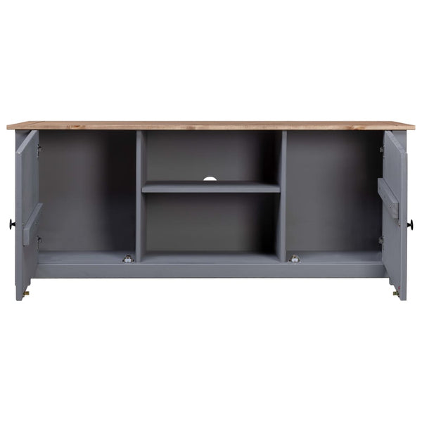 Tv Cabinet Grey 120X40x50 Cm Solid Pine Wood Panama Range Tv Stands & Entertainment Units