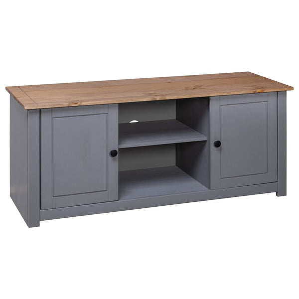 Tv Cabinet Grey 120X40x50 Cm Solid Pine Wood Panama Range Tv Stands & Entertainment Units