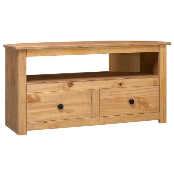 Vidaxl Corner Tv Cabinet 93X49x49 Cm Solid Pine Panama Range Tv Stands & Entertainment Units