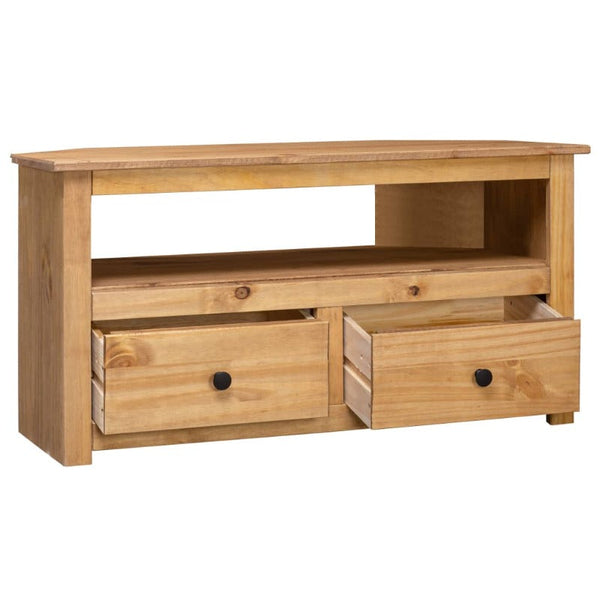 Vidaxl Corner Tv Cabinet 93X49x49 Cm Solid Pine Panama Range Tv Stands & Entertainment Units