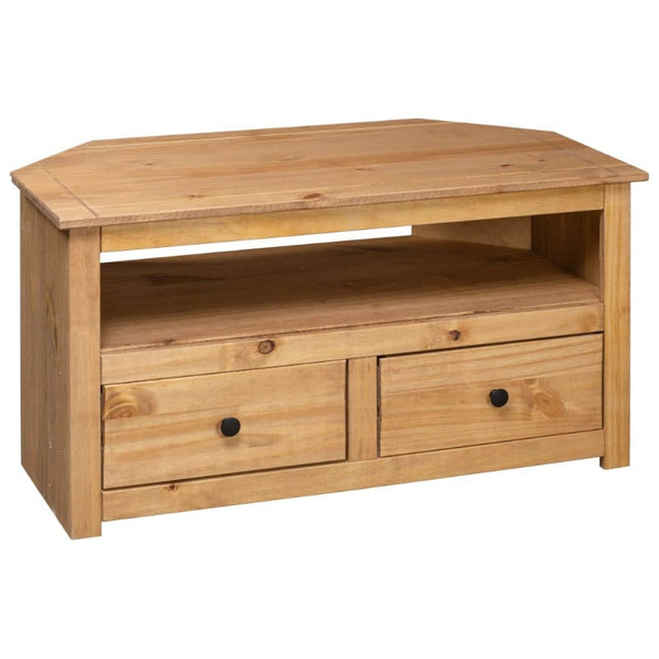 Vidaxl Corner Tv Cabinet 93X49x49 Cm Solid Pine Panama Range Tv Stands & Entertainment Units